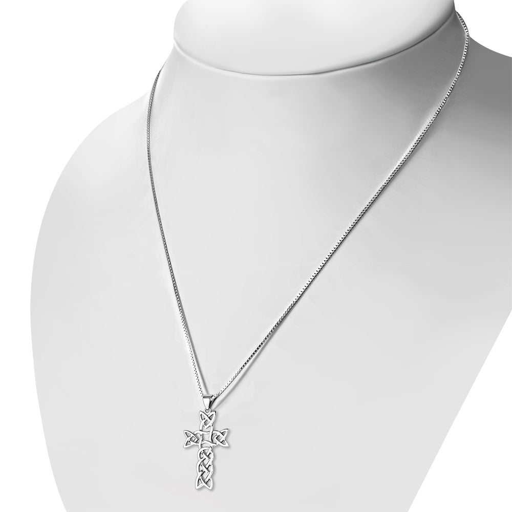 Celtic Cross Pendant - Open Celtic Loop