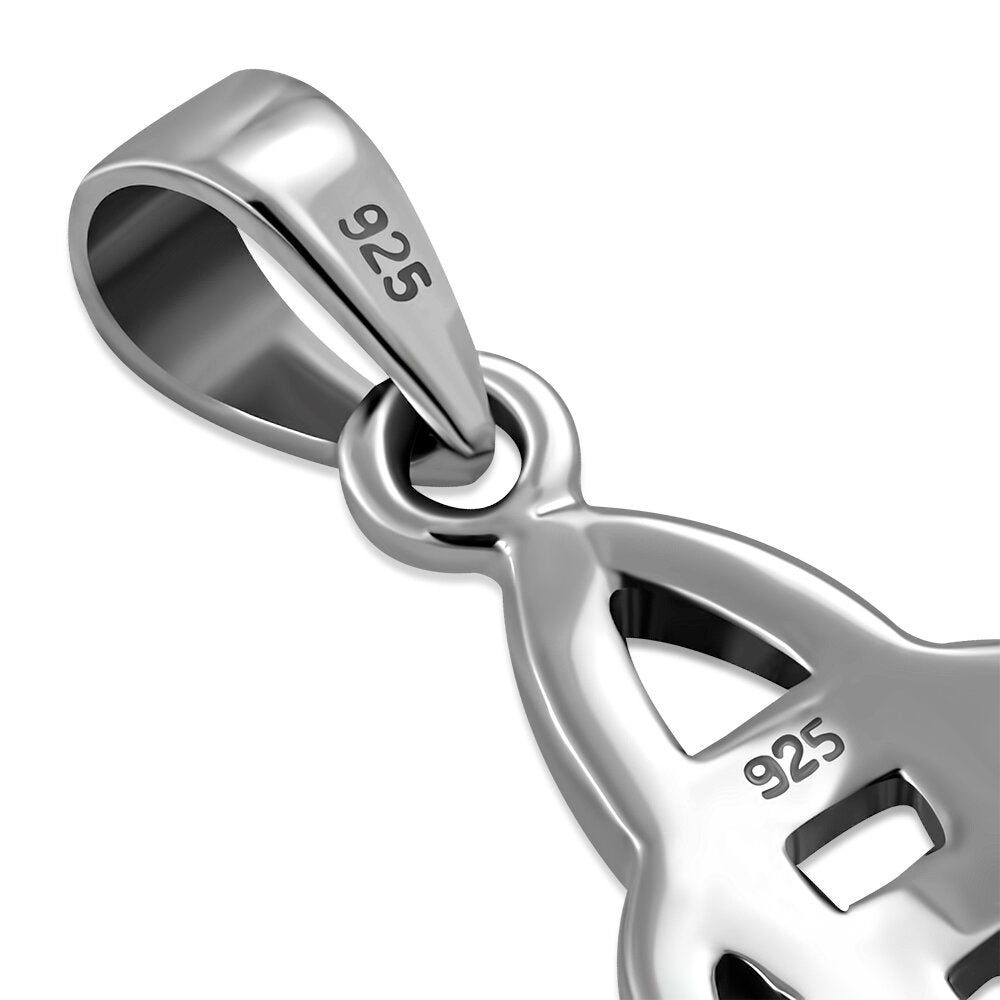 Triquetra Pendant - Elongated Double Trinity