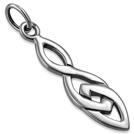 Celtic Knot Pendant- Triple Knot Drop