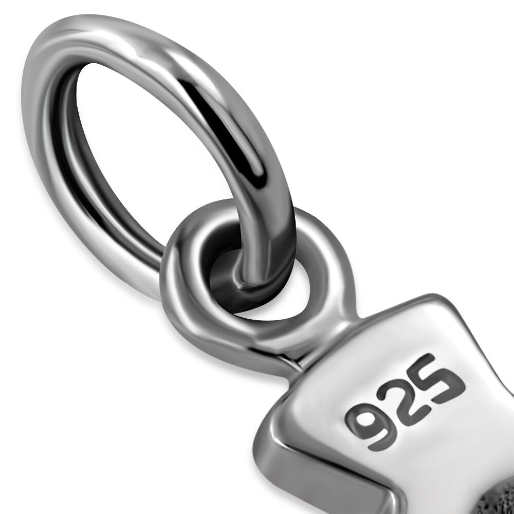 Scottish Thistle Pendant- Elegant Looped Stem