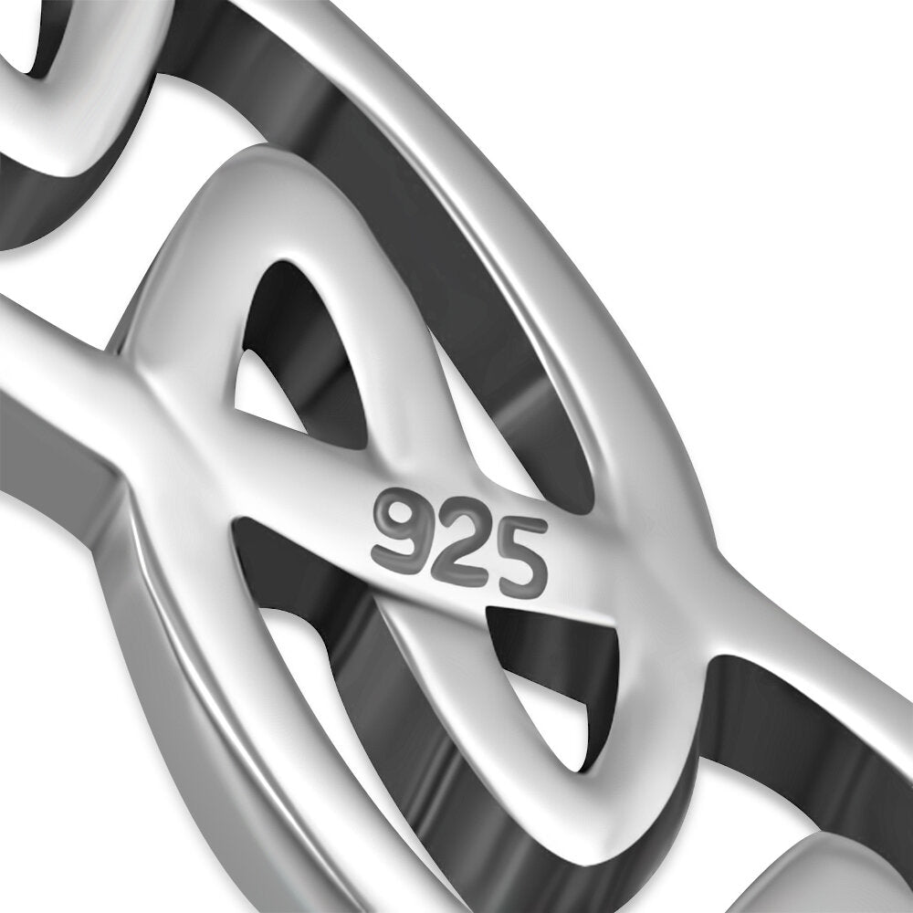 Celtic Knot Pendant-Rectangular Drop Knot