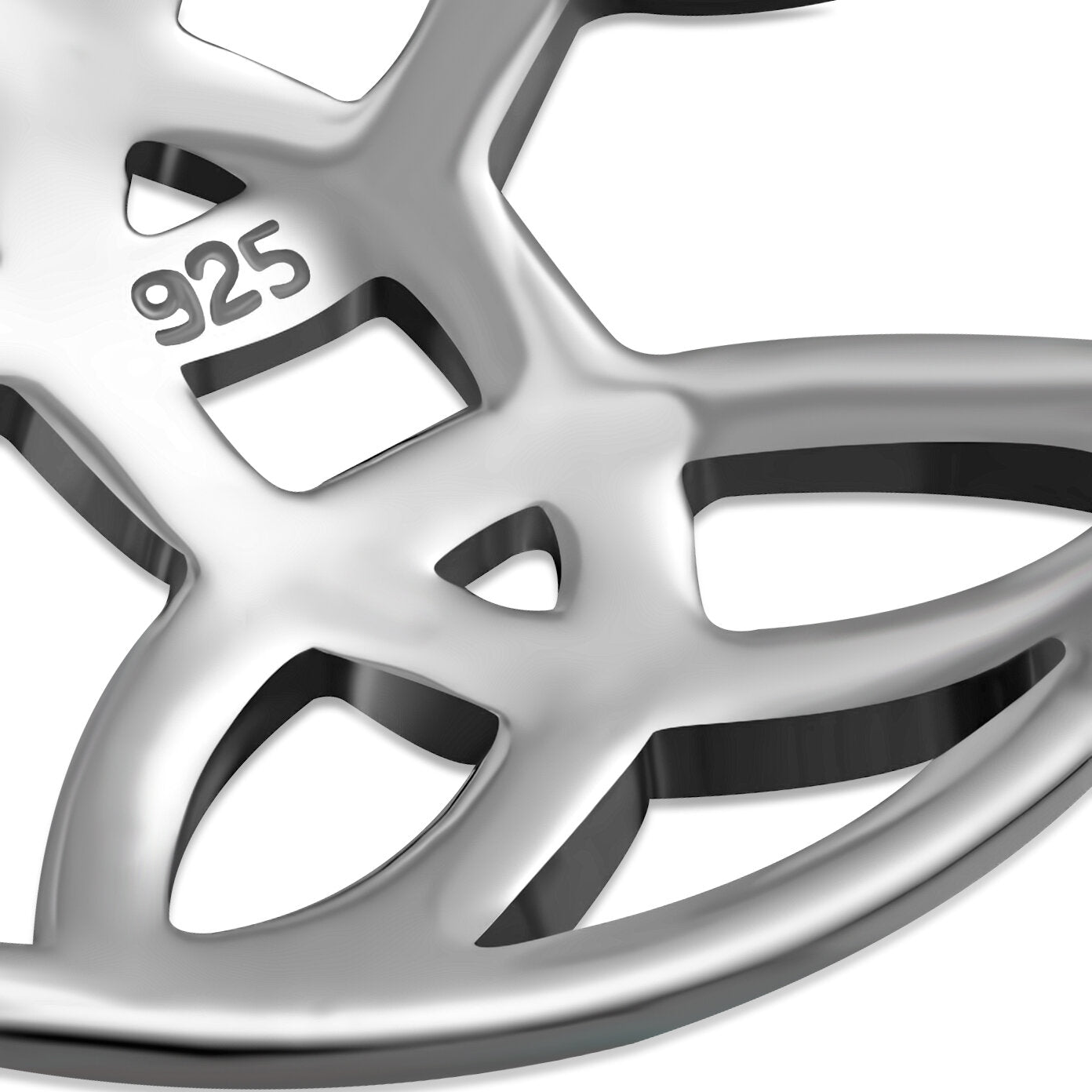 Triquetra Pendant - Triple Triquetra