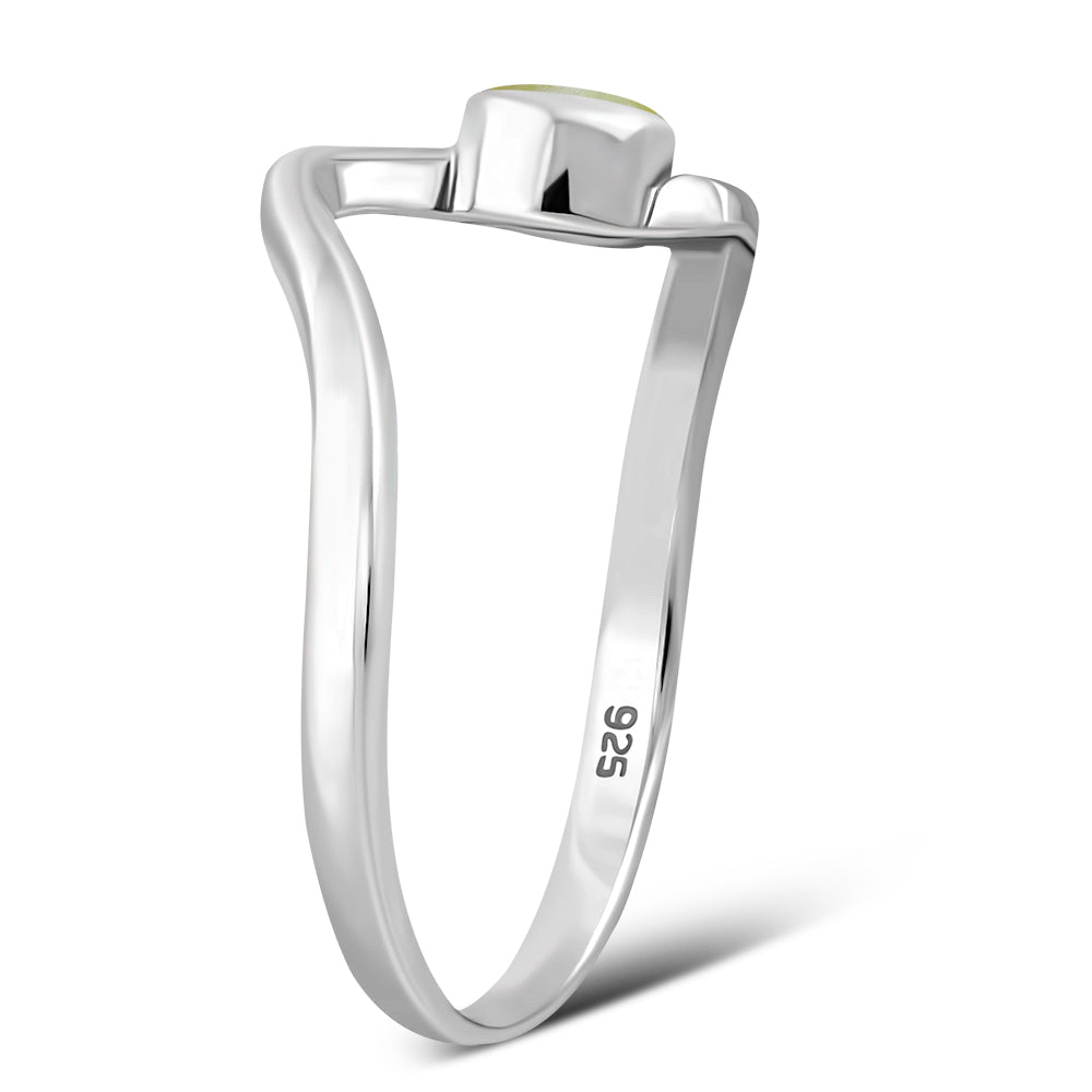 Scottish Marble Ring- Wave with Round Centre
