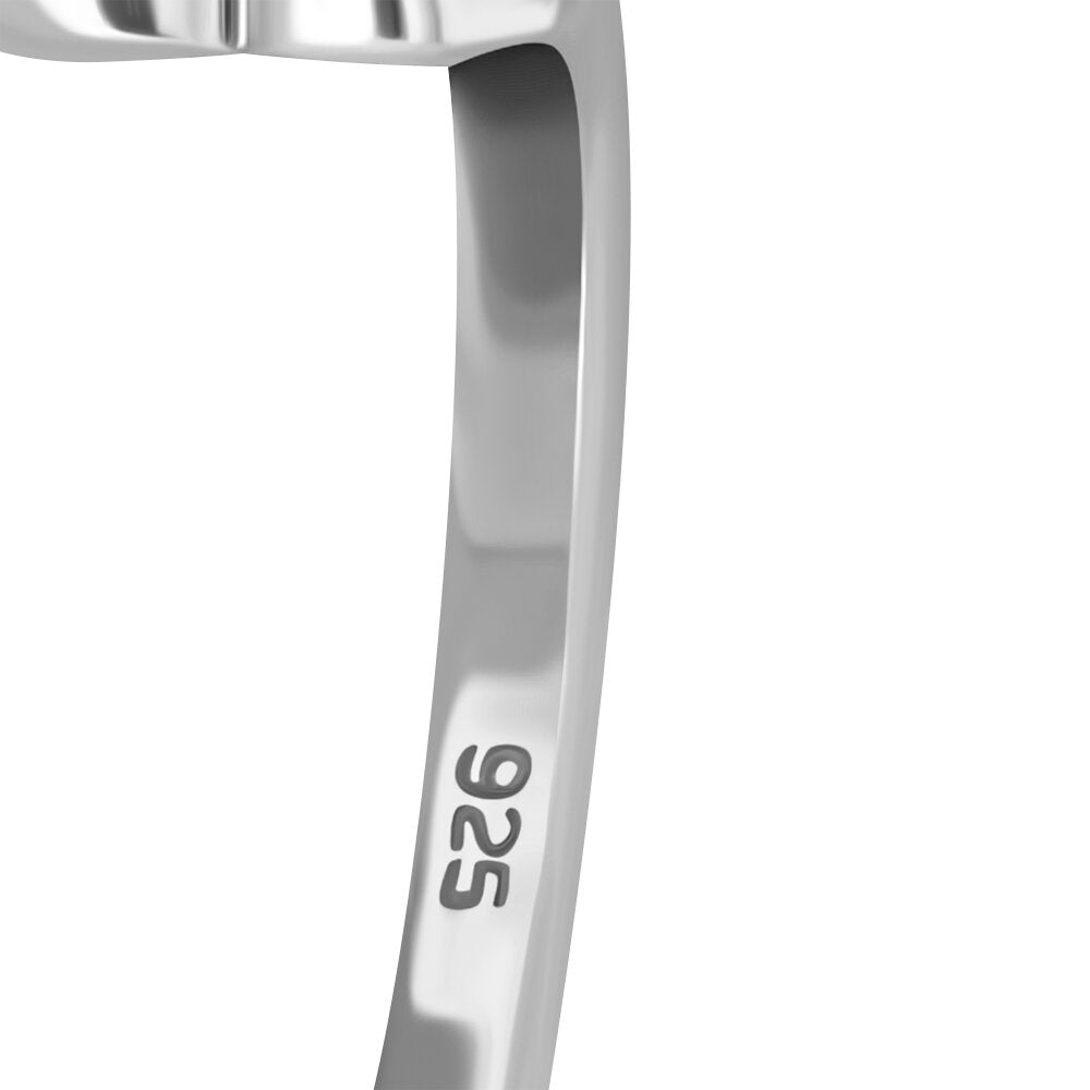 Contemporary Stone Ring- Wave with Black Onyx