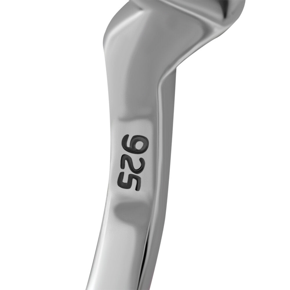 Contemporary Stone Ring- Modern Wishbone with Abalone Shell