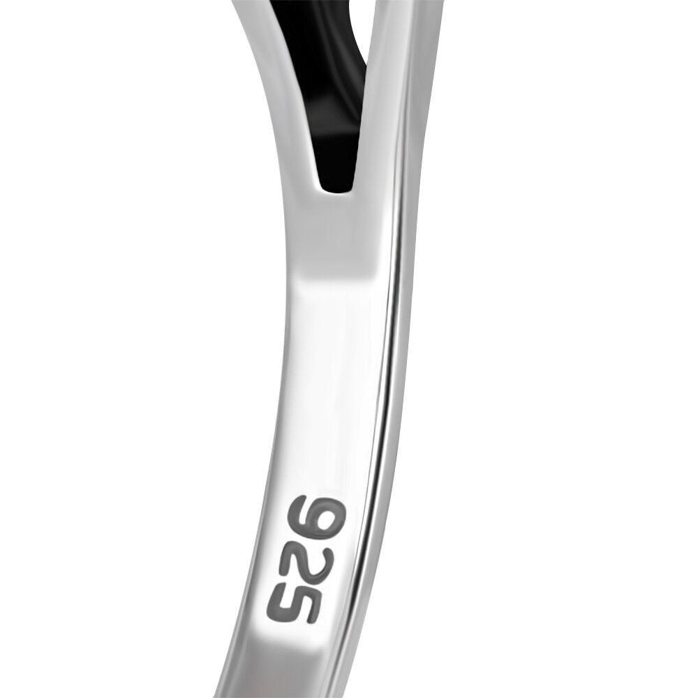 Contemporary Stone Ring- Regal Shoulder with Mother Of Pearl