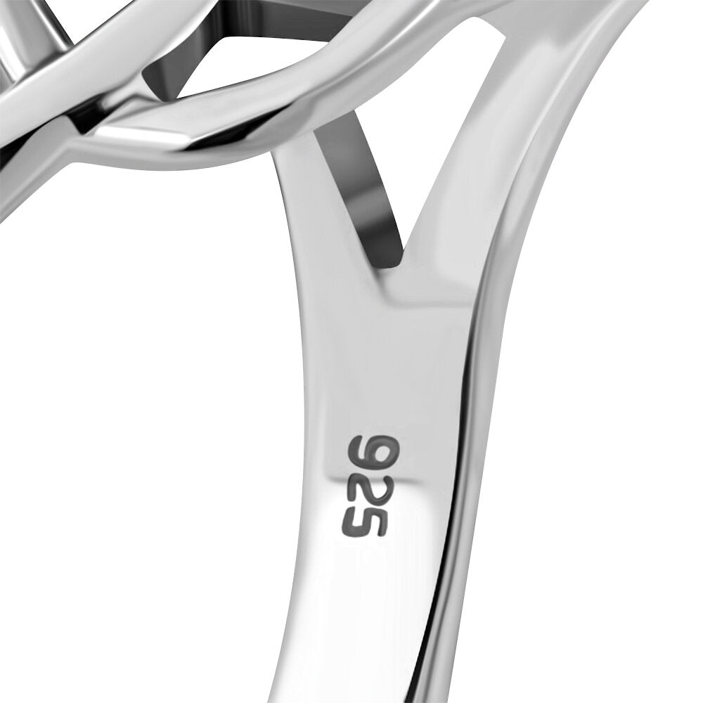 Celtic Stone Ring- Celtic Flower with Black Onyx