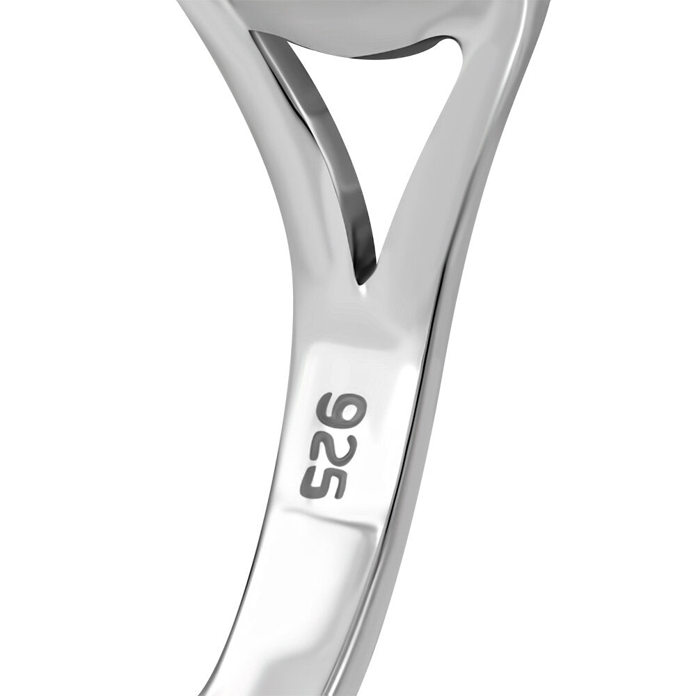 Contemporary Stone Ring- Closed Eye with Moonstone