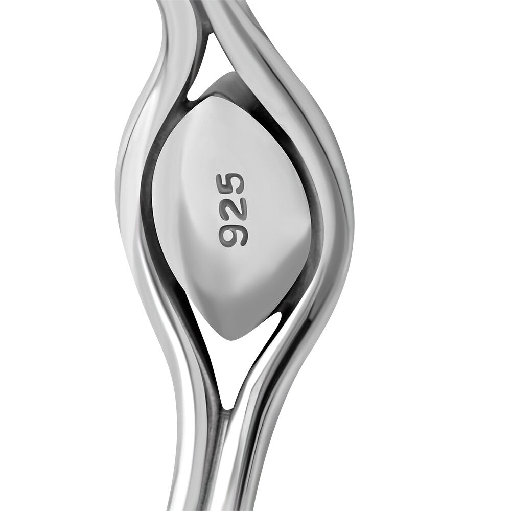 Contemporary Stone Ring- The Eye with Red Garnet