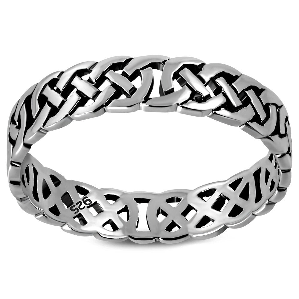 Celtic Knot Ring - Compact Weave Band