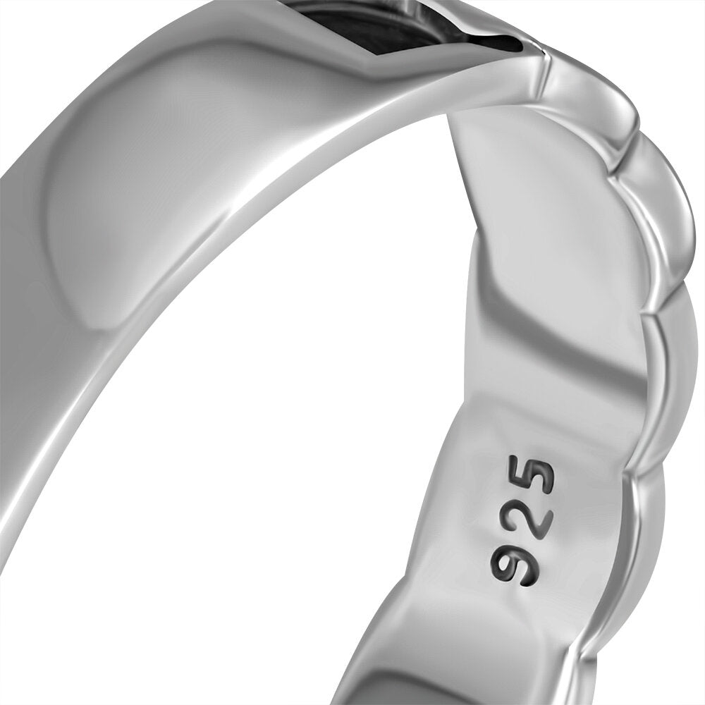 Celtic Knot Ring - Double Loop Closed Band