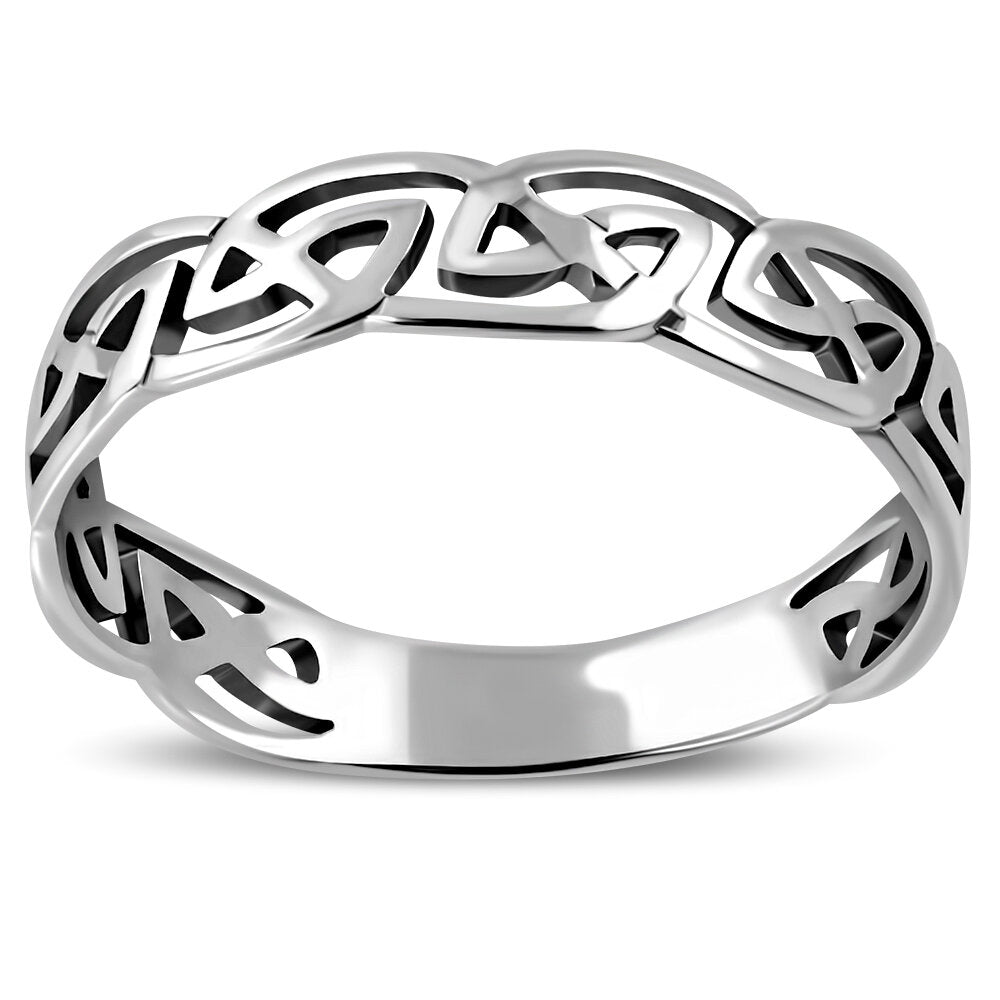 Celtic Knot Ring - Open Pictish Knot (Medium)