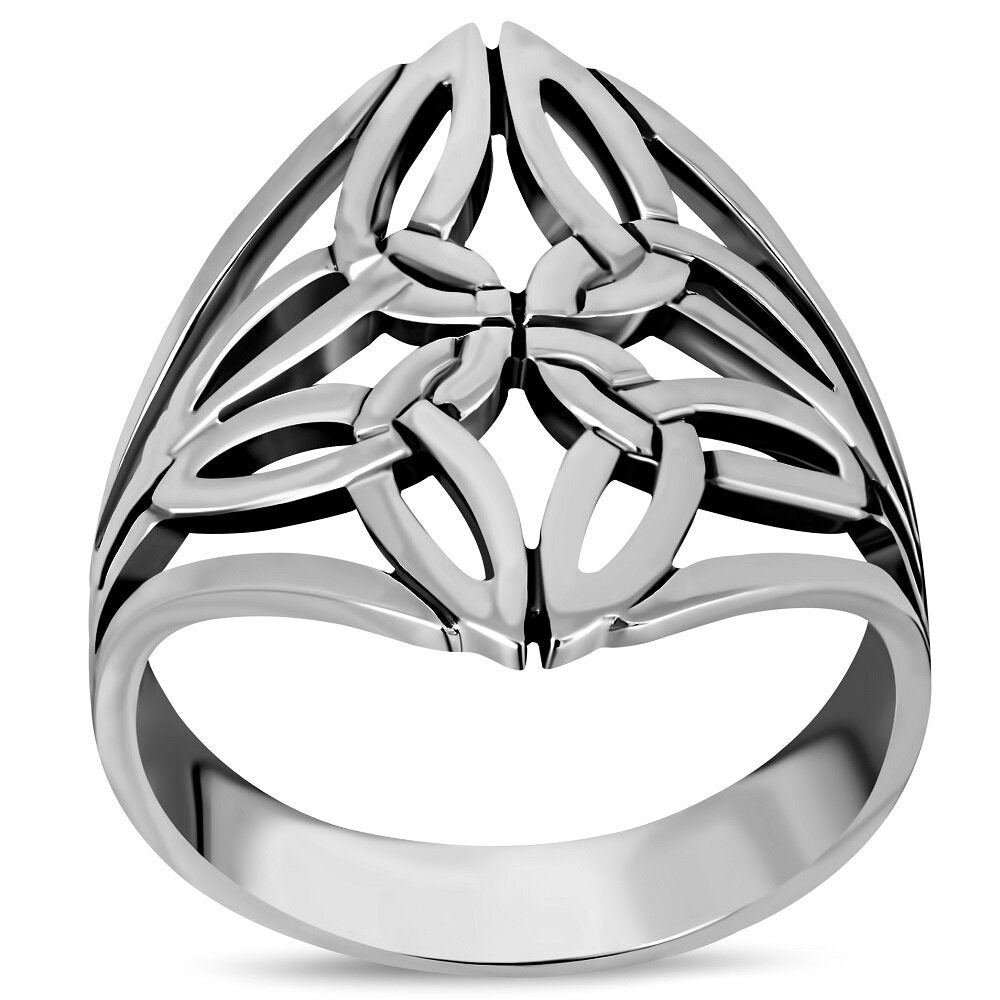 Celtic Knot Ring - Large Celtic Diamond