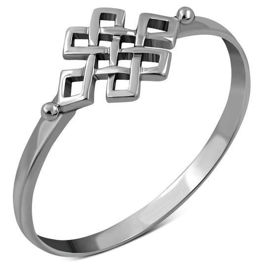Celtic Knot Ring - Horizontal Padlock Knot