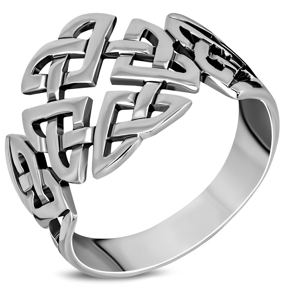 Celtic Knot Ring - Geometrical Shield