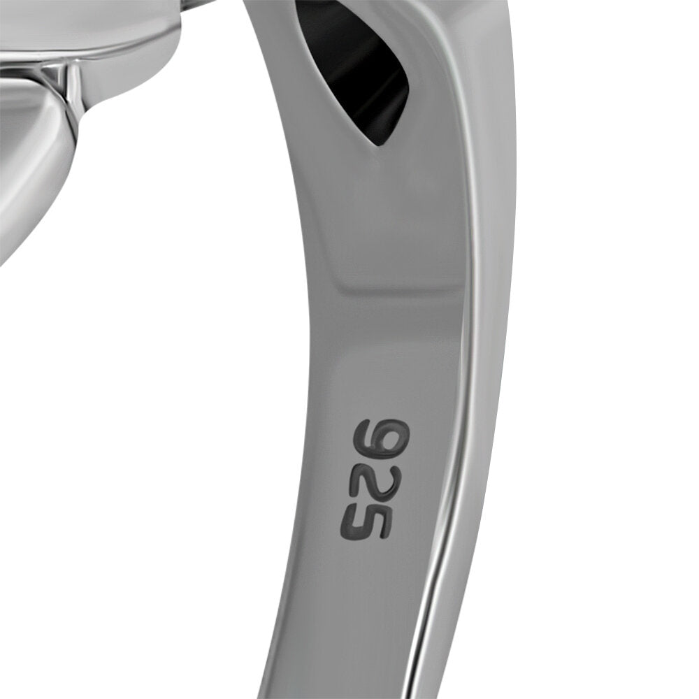 Claddagh Ring - Looped Trinity Arms with Solid Crown