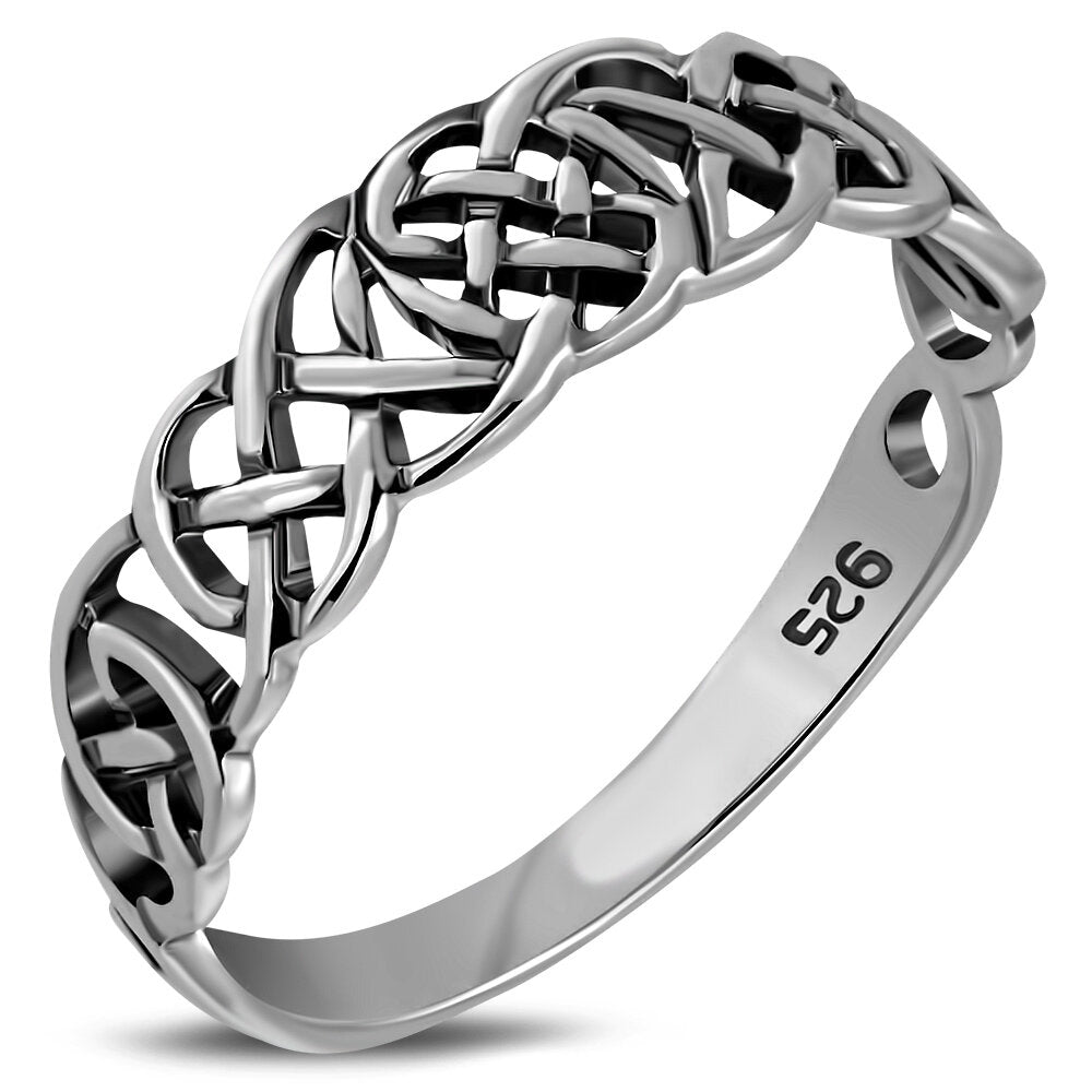 Undulating silver ring Undulating silver ring