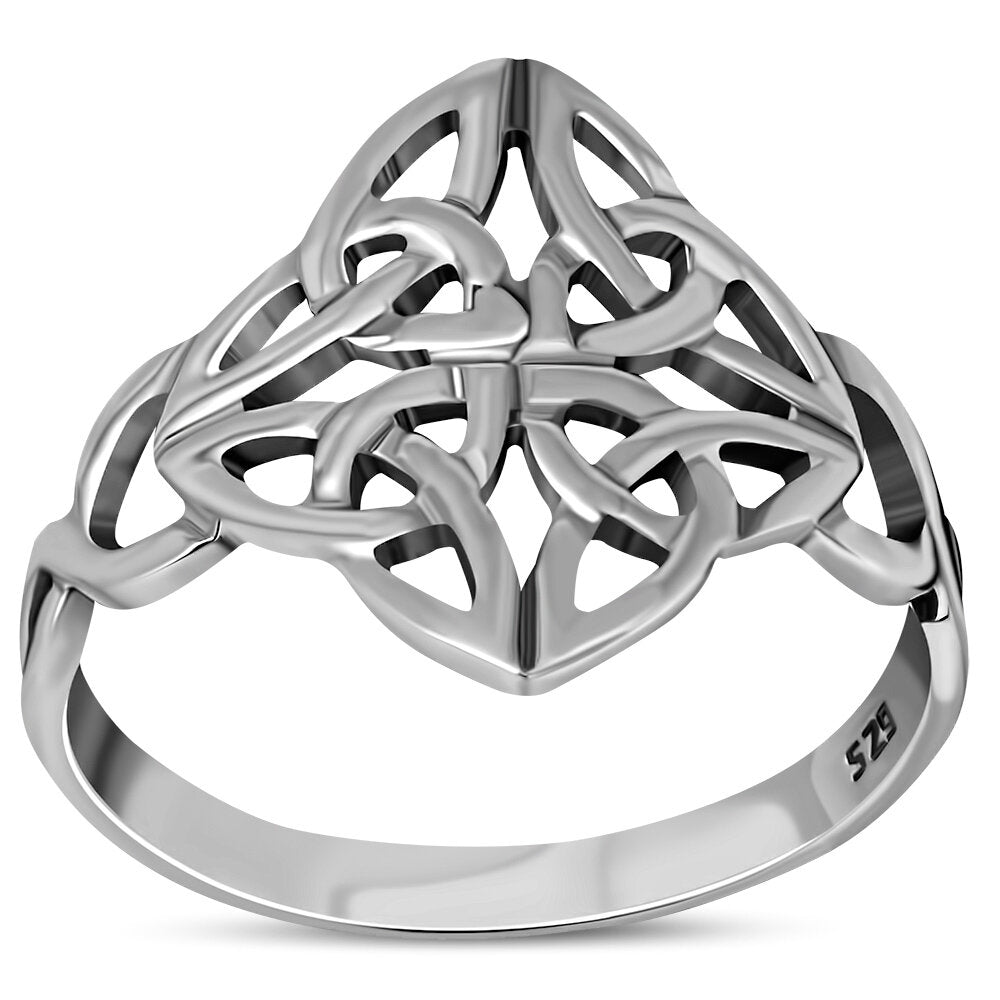 Celtic Knot Ring- Open Weave of Four Seasons