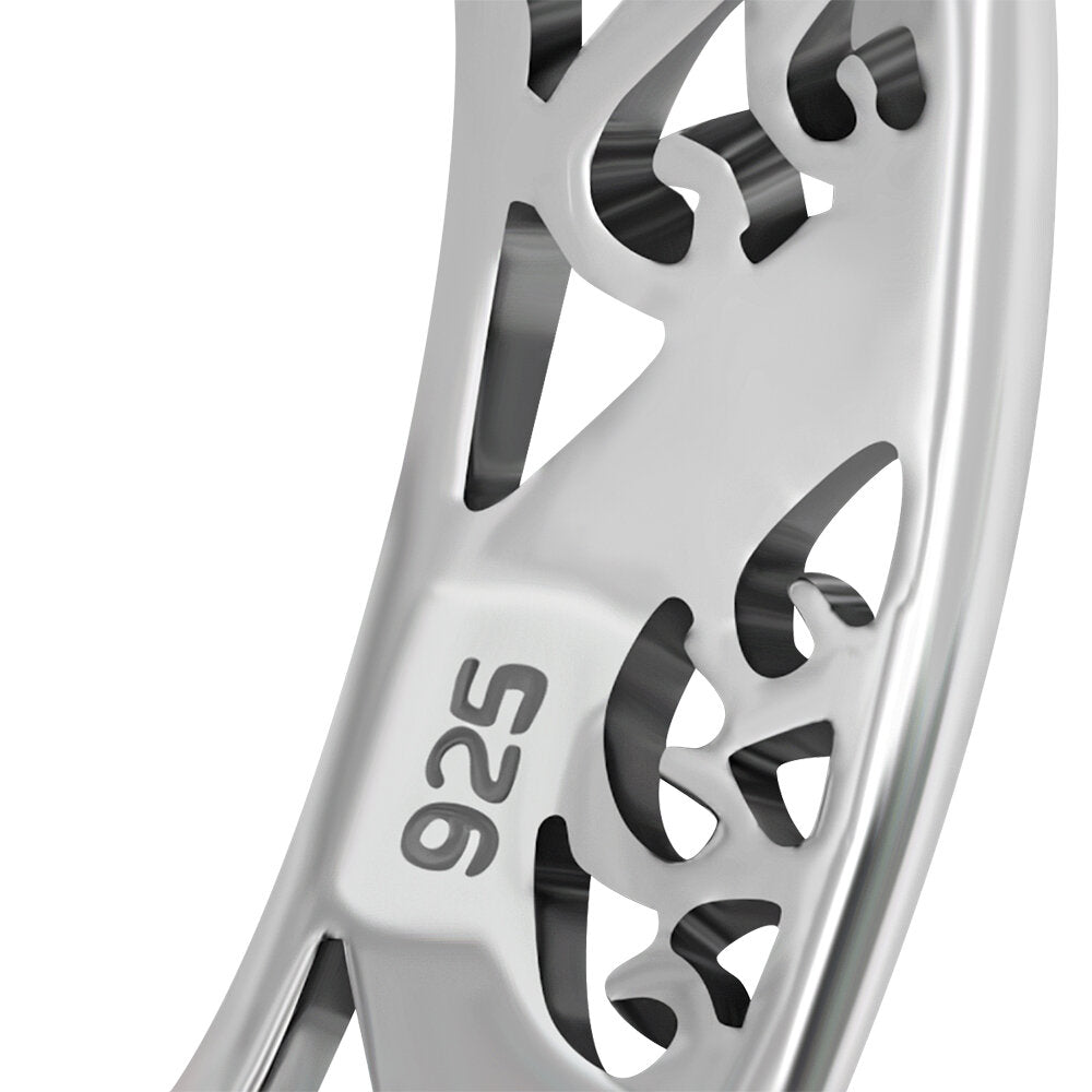 Contemporary Ring- Filigree Swirl Band (Wide)