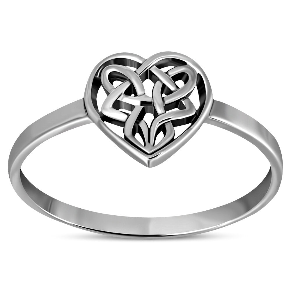 Celtic Knot Ring - Celtic Heart