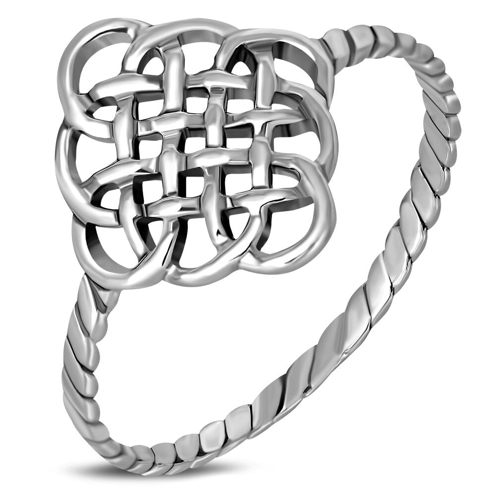 Celtic Knot Ring - Quadruple Solomon (Large)