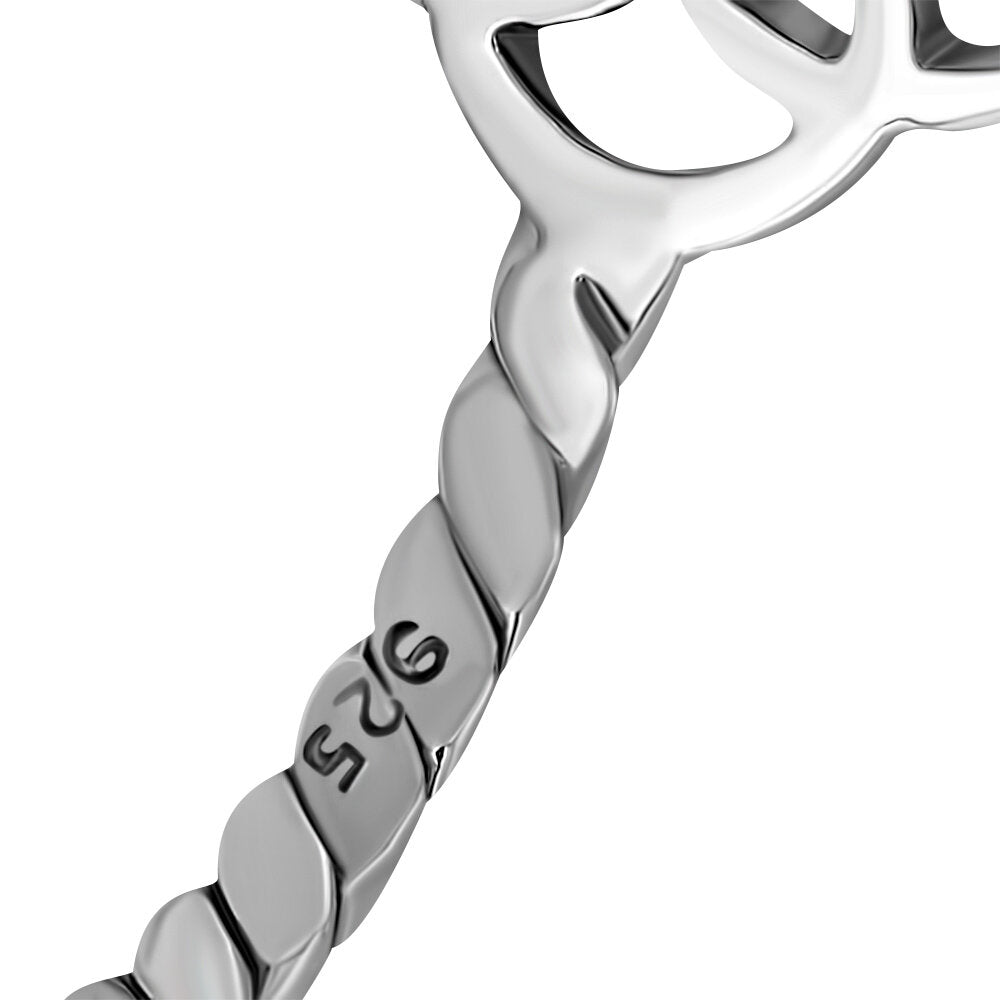 Celtic Knot Ring - Quadruple Solomon (Large)