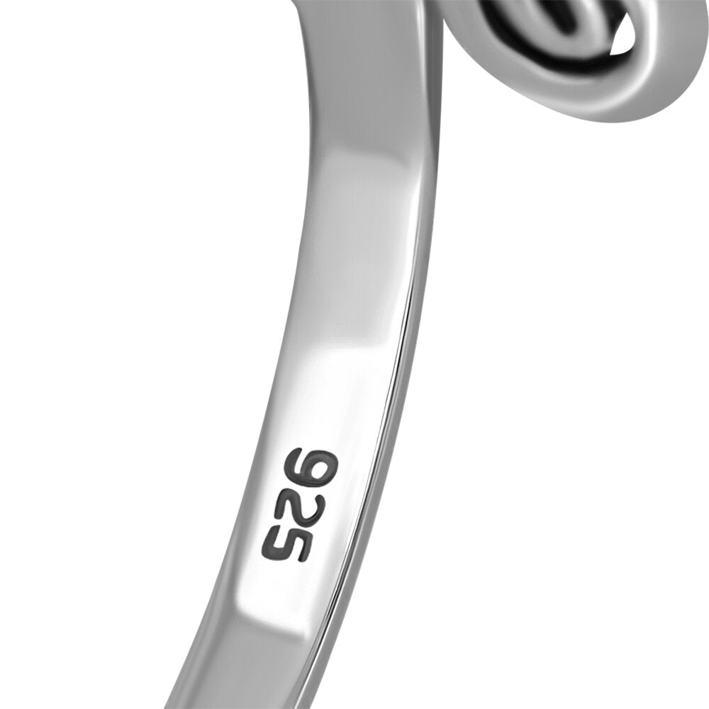 Triskele Ring - Triple Spiral with Window