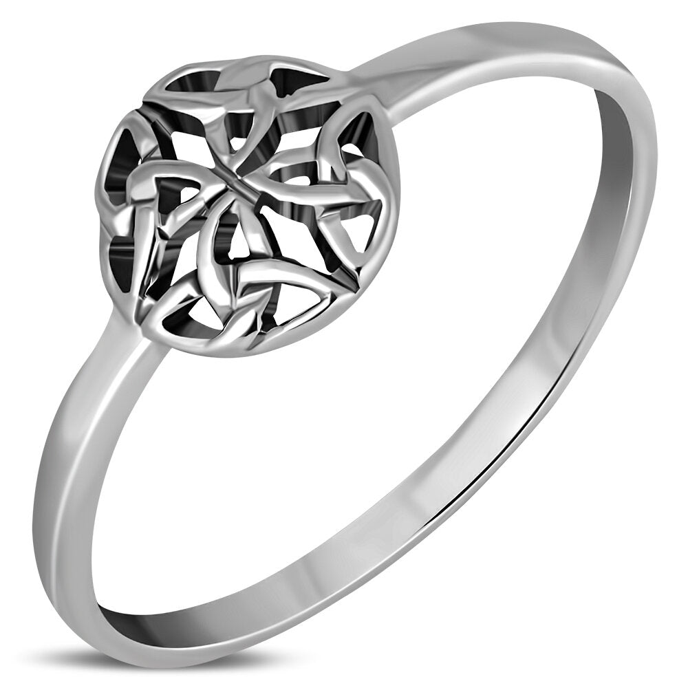 Celtic Knot Ring- Medium Shield of Four Directions