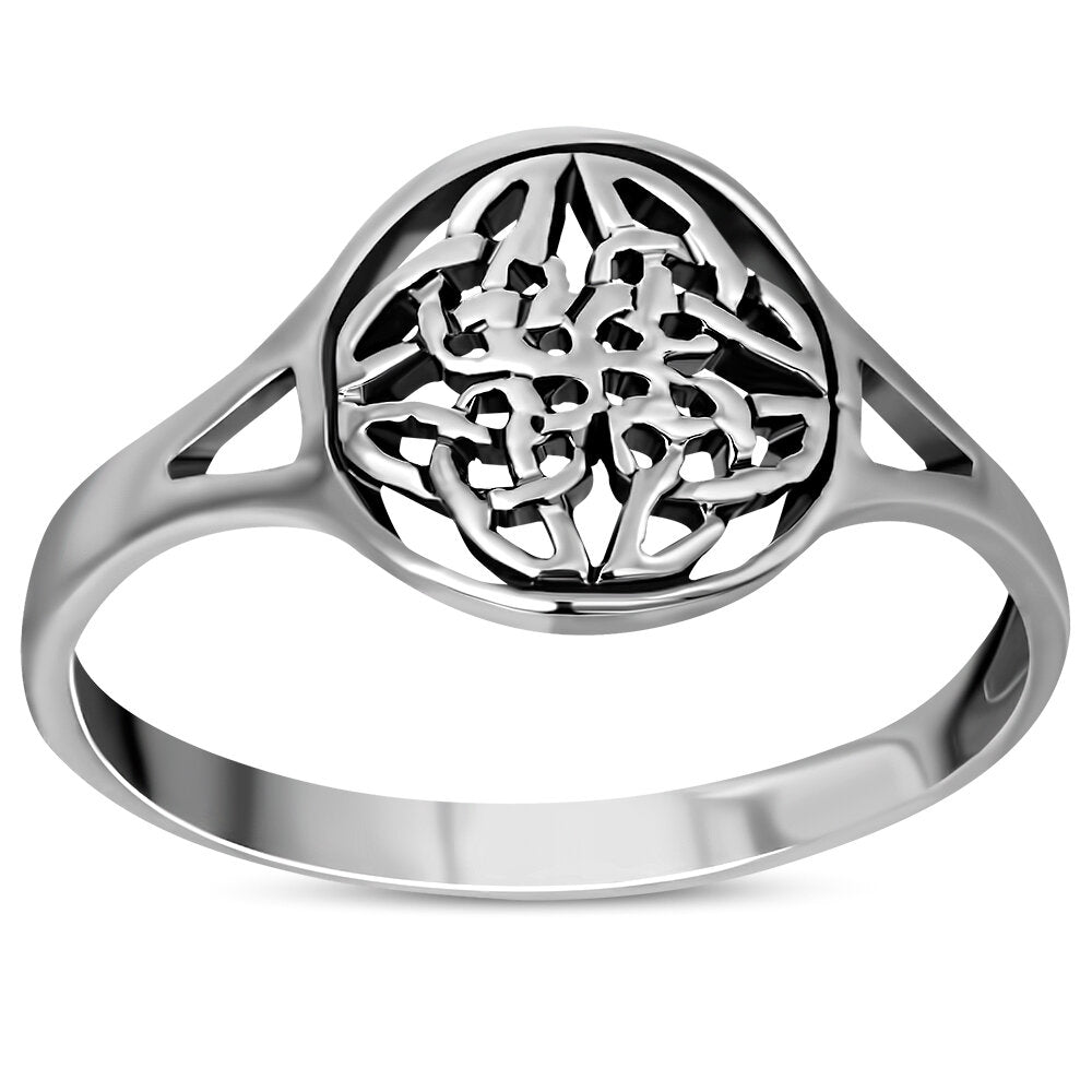 Celtic Knot Ring - Four Seasons Shield