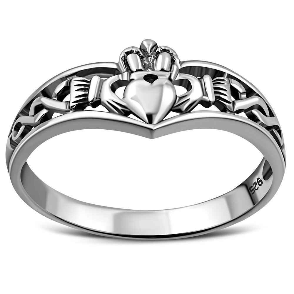 Claddagh Ring - Wishbone & Infinity