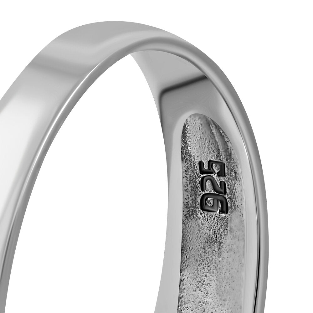 Contemporary Ring - Wave Print on Dark Horizon