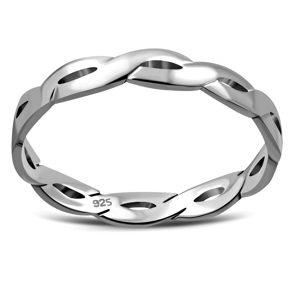 Contemporary Ring- Thick Eternal Plait