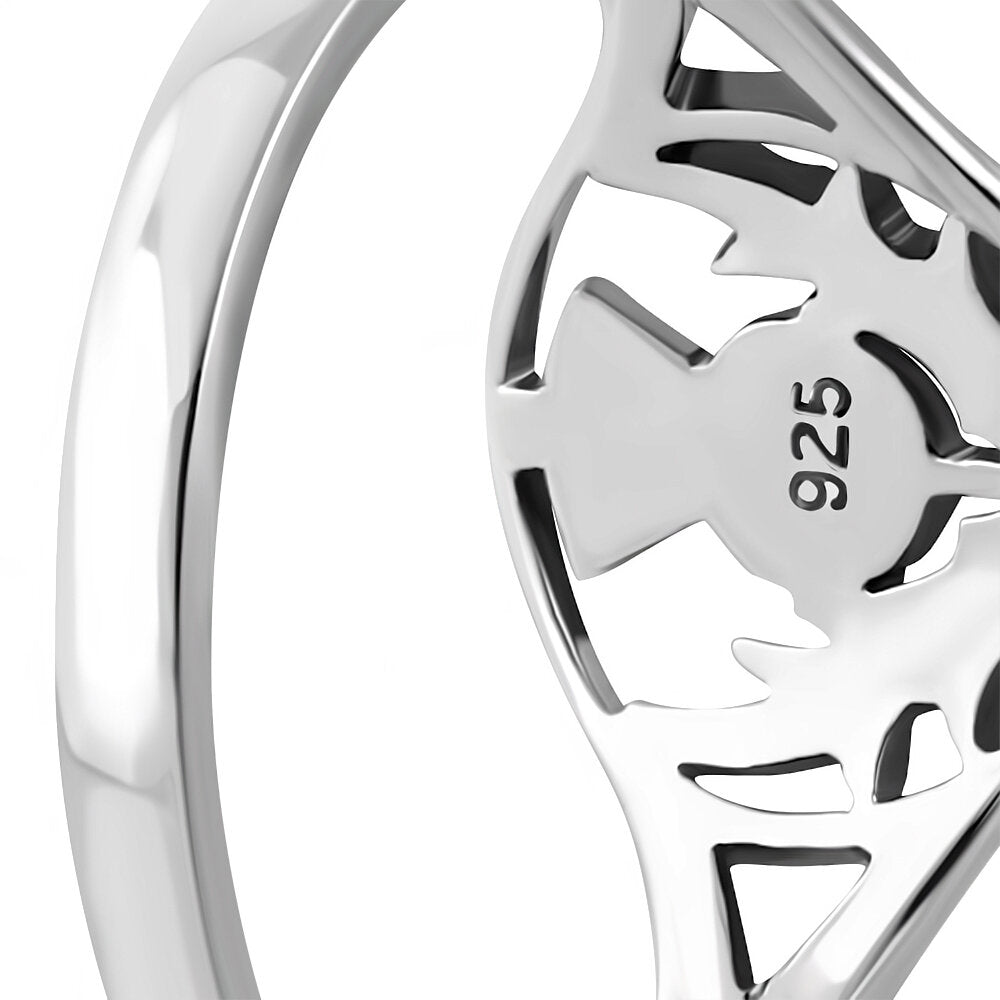 Scottish Thistle Ring - Circle Emblem