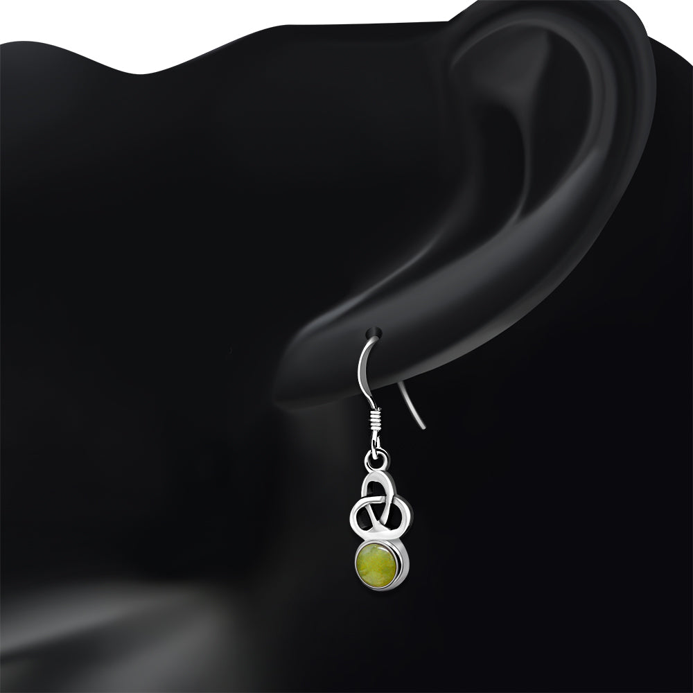 Scottish Marble Earrings - Rounded Trinity Drop