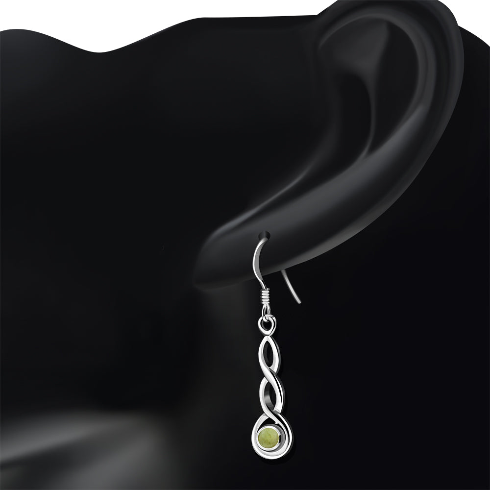 Scottish Marble Earrings - Simple Loop