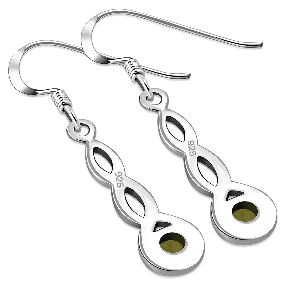 Scottish Marble Earrings - Simple Loop