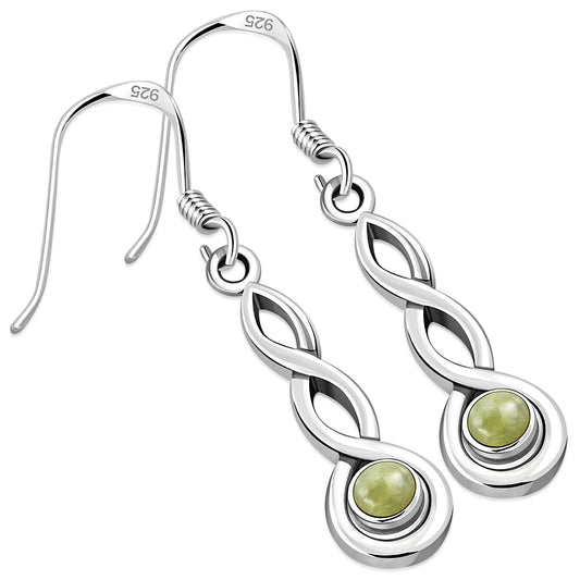 Scottish Marble Earrings - Simple Loop