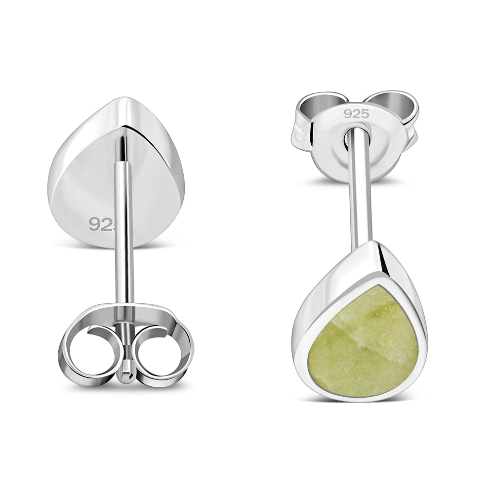 Scottish Marble Studs - Teardrop