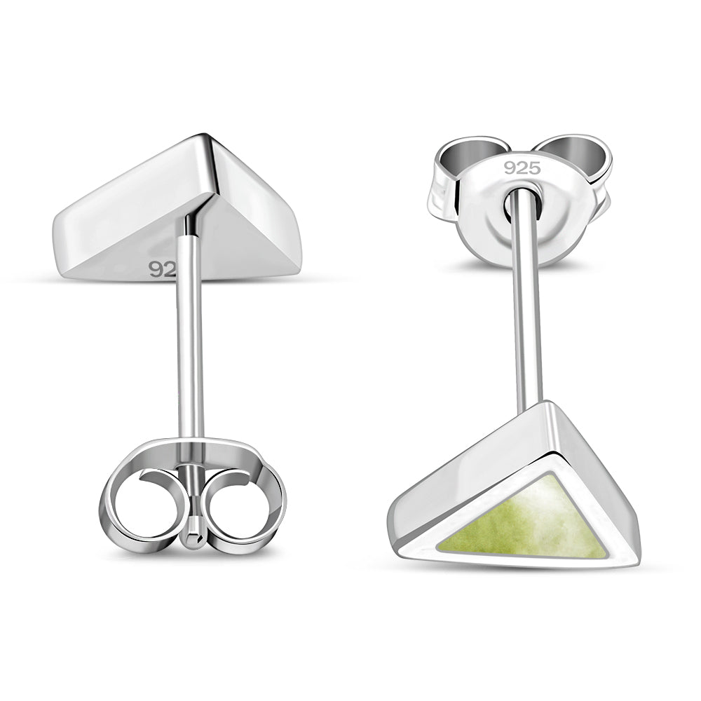 Scottish Marble Studs - Triangle