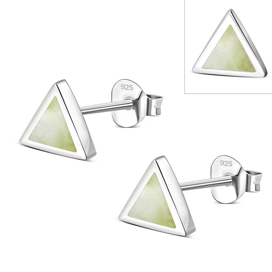 Scottish Marble Studs - Triangle