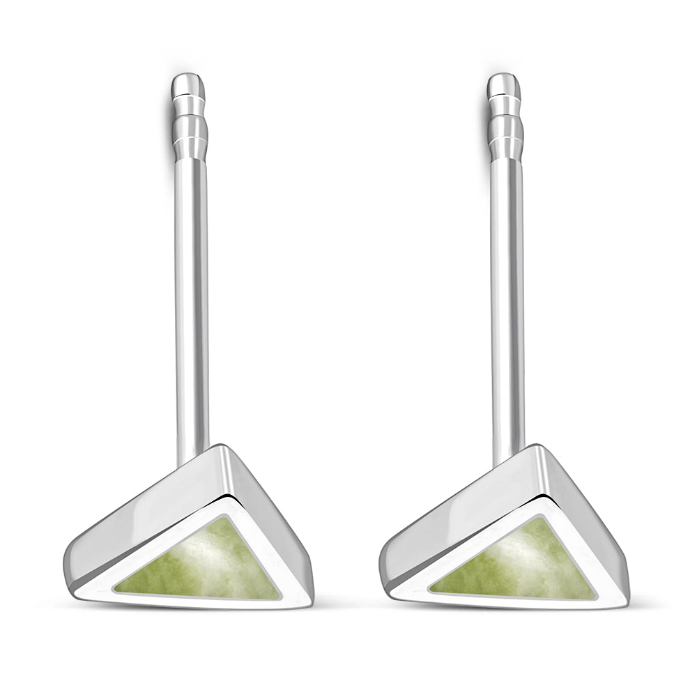 Scottish Marble Studs - Triangle