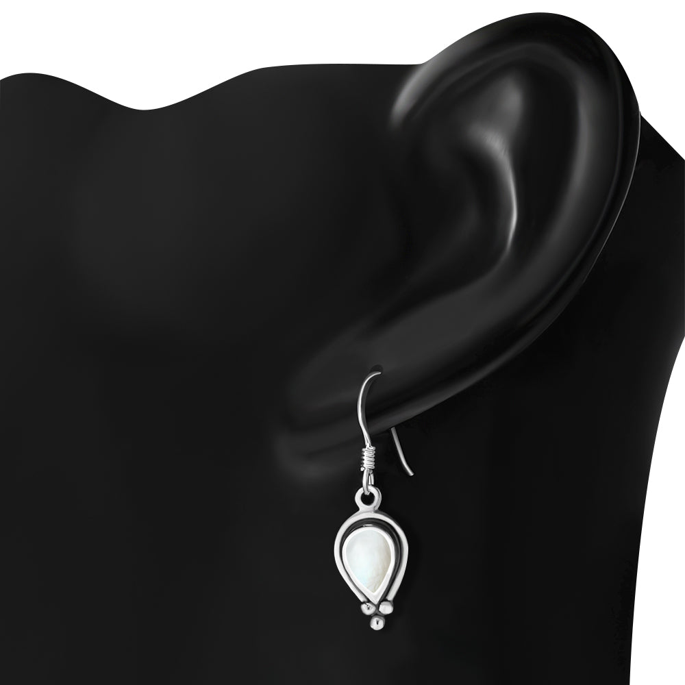 Contemporary Earrings - Candle Frames with Mother of Pearl