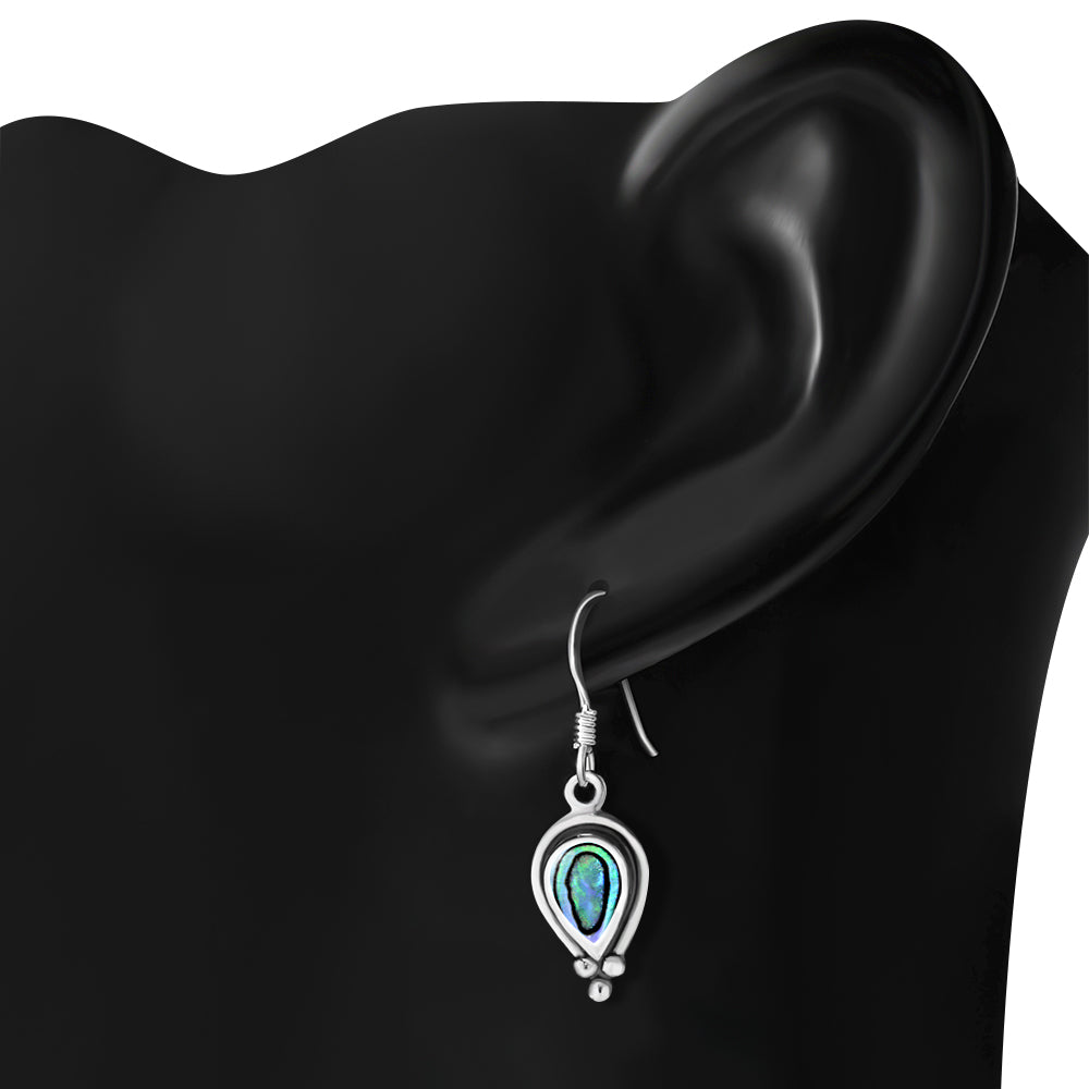Contemporary Earrings - Candle Frames with Abalone