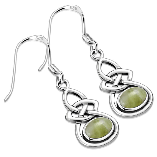 Scottish Marble Earrings - Single Knot
