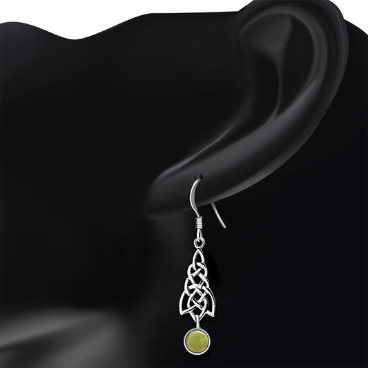 Scottish Marble Earrings- Celtic Cascade