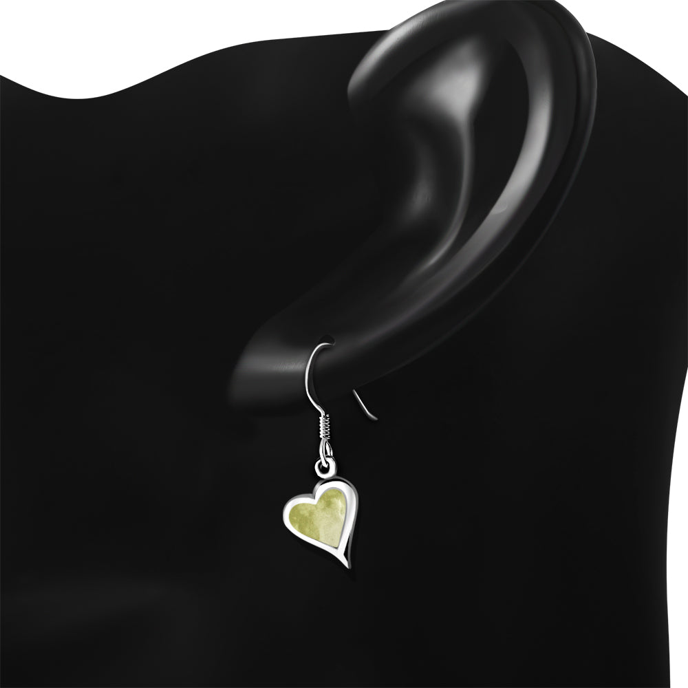 Scottish Marble Earrings - Love Hearts
