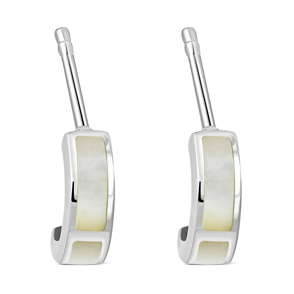 Stone Stud- Lunar Panels with Mother of Pearl