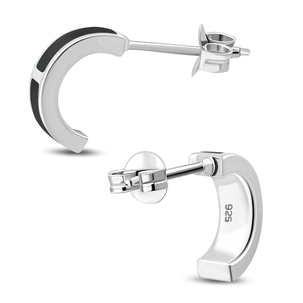 Stone Stud- Lunar Panels with Black Onyx