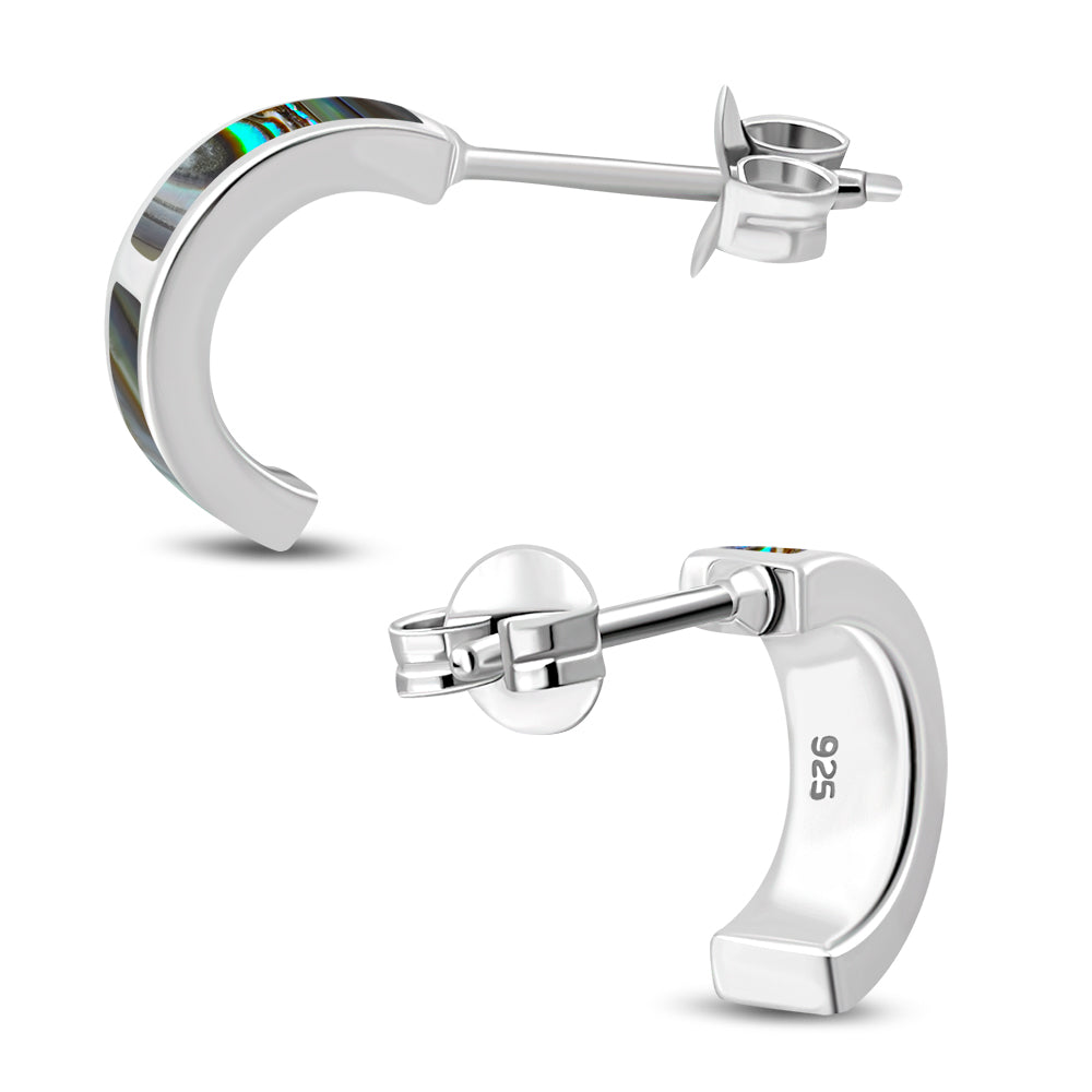 Stone Stud- Lunar Panels with Abalone