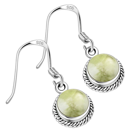 Scottish Marble Earrings - Vintage Border